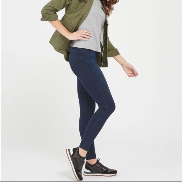 Spanx Jean-ish Ankle Leggings Size Small Petite SP20018R - Picture 1 of 8